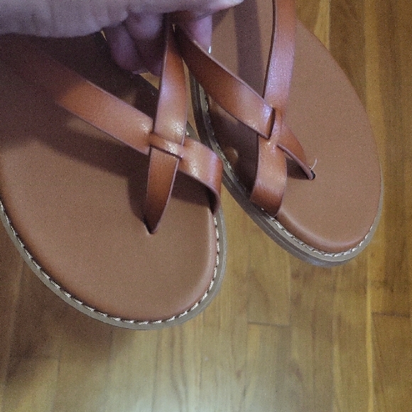 Franco Sarto Brown Strappy Sandals - Picture 5 of 5